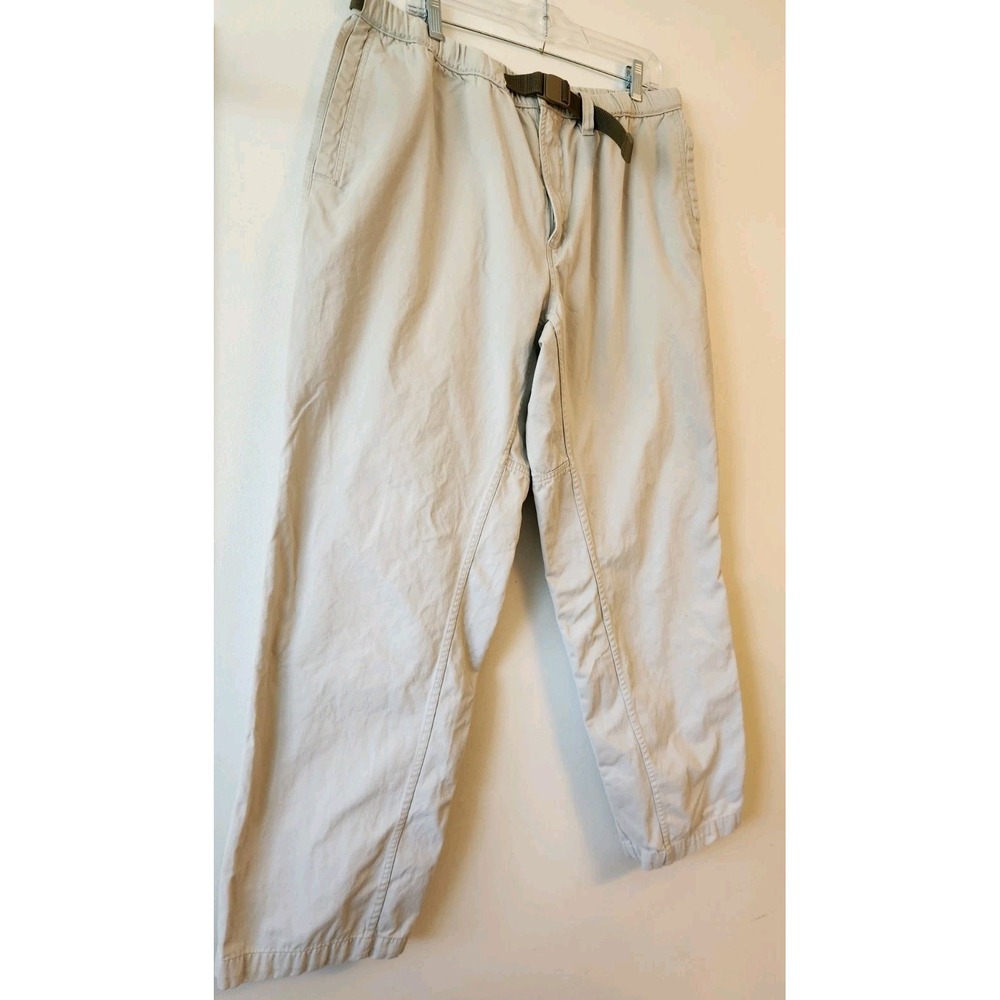 Columbia Silver Ridge Hiking Pant 5 Pocket Utlity AM8037 Elastic Waist Belted L